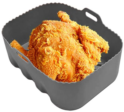 Stampo in silicone per friggitrice ad aria calda Air Fryer Liners riutilizzabile invece di Airfryer carta da forno pergamena, accessorio per friggitrice ad aria calda per forno a microonde, cottura a