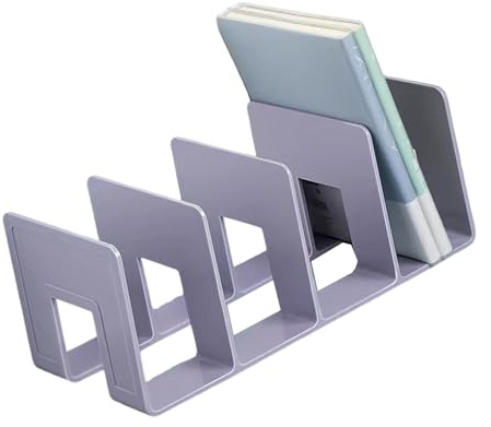 Reggilibri da scrivania per libri e riviste, 4 scomparti, salvaspazio, organizer da scrivania e accessori per ufficio