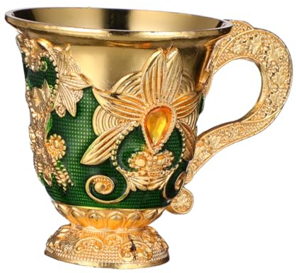 Alipis Copa Metal Vintage Resistente con Diseño Retro Vaso Pequeño para Licor para Fiestas y Reuniones