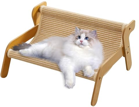 Kratzsofa Katzenbett,Kätzchen Kratzcouch-Sisal Kratzstuhl für Katzen Outdoor&Indoor Katzen-Lounge-Stuhl gegen Langeweile und zum Krallenschärfen,Katzenliege für Zuhause, Wohnzimmer, Garten, Balkon