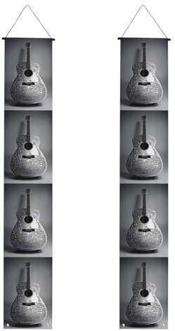 Pancarta de porche con estampado de guitarra, pancarta al aire libre, decoraciones de Acción de Gracias, para todas las celebraciones