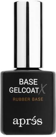 APRÉS Base Gelcoat X 15ml | HEMA & TPO-Free Rubber Base Scratch Resistant Gel Nail Polish Soak Off Base Coat