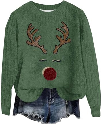 Damtröjor utan huva damtröjor överdimensionerade säckiga långärmade damtröjor och tröjor går ut toppar för kvinnor jumper sweatshirt huvtröja damer toppar tröjor sweatshirt, gRÖN, XL