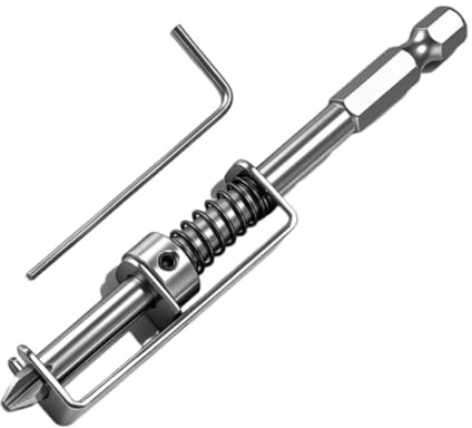 Ronyme Porte-Vis à Ressort Anti-Chute, Extracteur de Vis Universel 10 cm en Alliage Résistant, Outil de Maintien Ferme pour Tournevis et Embouts, Format Compact, pour Électronique et Bricolage Précis