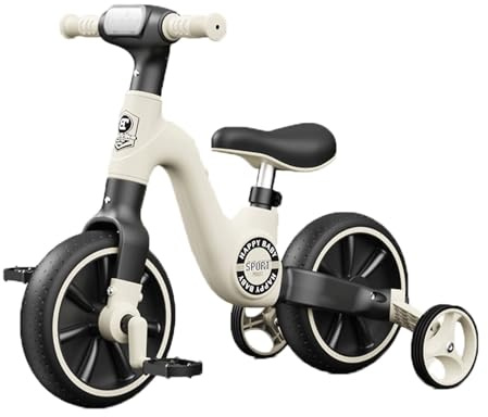 Zxarunas Coche sin Pedal Coche De Equilibrio For Niños De 2 A 8 Años, Bicicleta For Niños, Coche De Equilibrio Variable O Triciclo, Bicicleta For Niños con Música. Twister Coche(Noir)
