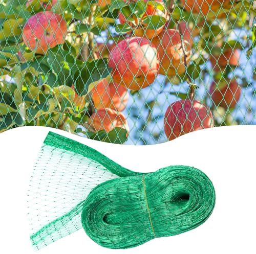 4 * 10M Filet Jardin Vert, Filet Anti Oiseaux,Plante Filet de Protection, pour Protéger Les Fruits, Les Semences et Les Cultures de l Attaque des Oiseaux