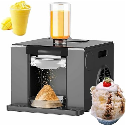 Máquina trituradora de hielo eléctrica de 60 kg/24 horas, con limpieza automática, barril de 750 ml y bandeja de recepción para el hogar, fiestas y bares