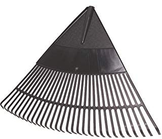 Idealspaten 66520140 rastrello da Giardino, di plastica, Nero, 75 cm