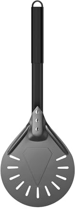 G.a HOMEFAVOR Pizza Turning Peel 9 inch, Hard Anodized Aluminum Pizza Peel with Non-Slip Heat Resistant Handle for Homemade Pizzas Bread, 23cm/9 inch