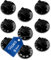 VIOKS Drehknopf Herd Knebel 52mmØ Set - 9x Herd Knopf Schwarz & Herd Ersatzteile Drehknopf 6mm Achse - Knöpfe & Schalter für Backöfen & Herde