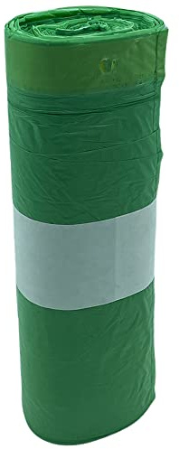 Alfapac - Roll of 30 Self-Seal Bin Bags 40 Litre Capacity Green