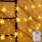 Guirnalda de Luces con Pilas, 6M 40LED Cadena de Estrellas 8 Modos, Impermeable para Decoración Navidad, Fiesta, Habitación, Jardín, Boda, Cumpleaños - Blanco Cálido