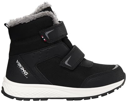 Viking Equip Warm WP 2v, Unisex snöstövlar, Svart grå, 30 EU