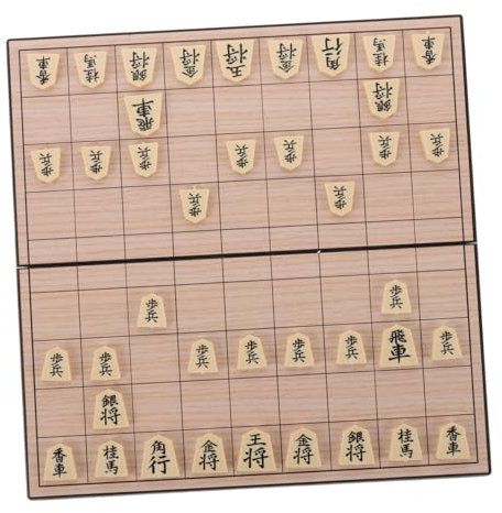 Abaodam Magnetisches Klappbares Schachbrett Japanisches Holzschach Reise Spielset Für Erwachsene Und Junge Mädchen Traditionell Klappbar Zum Spielen Zu Hause Und Unterwegs