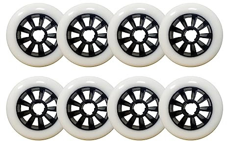 ANWEALTH Inline Skate Rollen Indoor/Outdoor Rollschuh Räder 85A 90 mm/100 mm/110 mm mit Lager Rollschuhräder Rollschuhrad Ersatz Gepäckräder 8er Pack