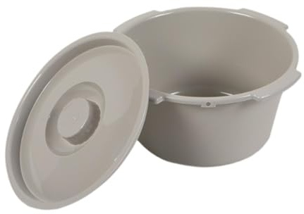 Ｚｉａｌｏｆｉ Cubo Inodoro Cubo Contenedor Multifunción Cómodo con Tapa Fuerte