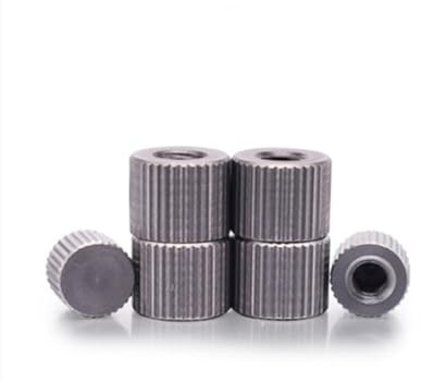 KSeSii 5-10 teile/los M2 M2.5 M3 M4 M5 M6 Edelstahl Messing Blind Kleiner Kopf Rändelmutter Hand Ziehen Mutter(Stainless steel,M5 5PCS)