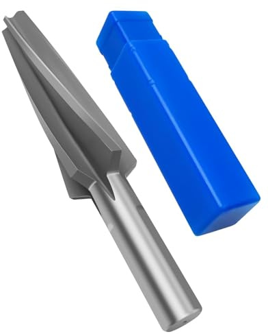 Escariador de rótula de 10 grados, herramienta de acero de alta velocidad 6542, escariador cónico para 1-1/2 pulgadas por pie, escariador cónico