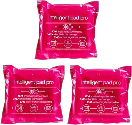 Lot de 3 coussinets rafraîchissants Rose – Fabriqué en Allemagne – Dans les tailles 15 x 15 cm – Bloc réfrigérant & coussin chauffant – Compresses froides et chaudes
