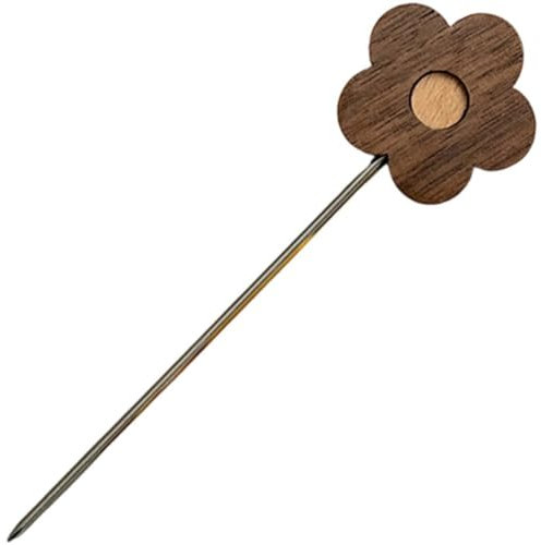 Selecciones De Alimentos, Tenedores De Frutas Reutilizables En Forma De Flor De Acero Inoxidable Con De Madera Mini Tenedores Para Pasteles Degustación Aperitivo Tenedores De Cóctel Selecciones