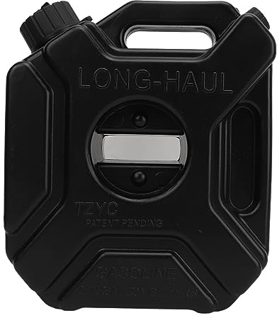 3L 0,75 gallon gas kan bränsle oljebensinlagringsburkar svart nödsäkerhetstank för bilmotorcykel UTV ATV smutscykel (ABS 2)