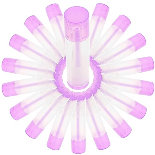 ELAYARD 30 Stück Leere Lippenbalsamtuben 5g Kompakte Selbstgemacht Lippenstifthülsen Aus Kunststoff Tragbare Lipgloss Behälter Zur Lippenpflege