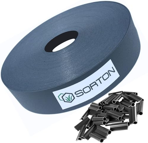 Sorton Kit Lamelle Occultante PP Rouleau Bande Brise Vue Grillage Rigide Occultant Cache Cloture en Panneau Rigide pour Jardin 46MM x 70M+100CLIPS (Anthracite - RAL7016, 70m)