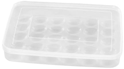 Contenedor de Huevos de Plástico Blanco con Tapa, 30 Compartimentos | Pp, Diseño con Tapa Transparente, Resistente a Golpes, Gran Capacidad para Refrigerador y Almacenamiento
