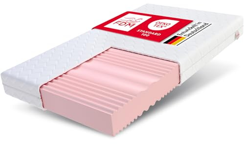 FDM Matratze 180x200 cm Härtegrad H3 H4 Höhe 20 cm Kaltschaummatratze Doppelseitige Rollmatratze HR-Schaum 7 Komfortzonen mit Hypoallergenem Waschbarem Jersey Bezug Oeko-Tex Verdura MAX Double