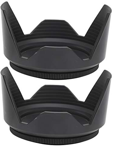 Wakects Paraluce a Forma di Petalo, Pieghevole, Facile da Usare, Paraluce Antiriflesso per Esterni per Obiettivi con Apertura del Filtro da 62 mm.