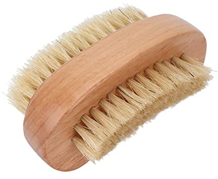 Generic Cepillo de Uñas Cepillo Exfoliante de Uñas de los Pies de Doble Cara para Hombres y Mujeres, Eliminación de Piel Muerta, para Pedicuristas y Manicuristas, Material de Madera