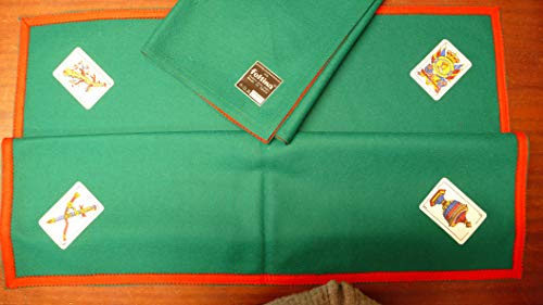 Genérico Tejidos CARRÁ - Tapete de Cartas Fieltro Lana 100% - Alfombrilla Cartas - Tapete Juego Naipes (130 x 130 cm con ases)