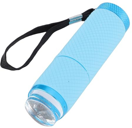 Syrisora Lampada per Unghie Portatile, Essiccatore per Unghie a 9 LED con Testina in Silicone per Polimerizzazione dello Smalto Gel, Design Compatto per Nail Art Fai Te