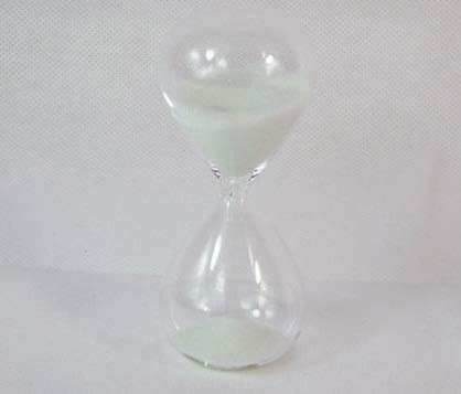 12 PEZZI Clessidra vetro 10 cm BOMBONIERA MATRIMONIO | 12 clessidre sabbia bianca in offerta per qualsiasi evento gadget idea regalo bomboniere