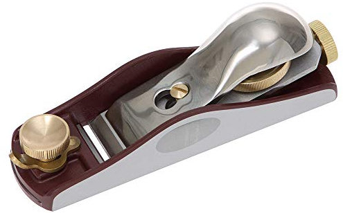 DICTUM Einhandhobel Flachwinkel 12° – kompakter Japan-Hobel mit 25 mm SK4-Eisen, Stahlguss‑Korpus, ideal für feine Kantenarbeiten