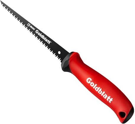 Goldblatt Drywall Saw – 6-Inch Jab Saws, Keyhole Saws with Soft Grip Handle, Hand Saw, Sheetrock Cutter, Wallboard Cutter with 8 TPI Bi-Metal Blade