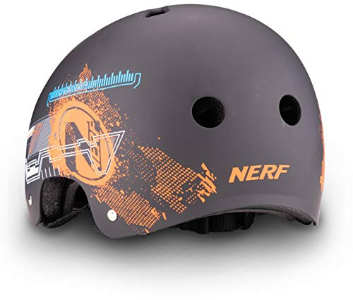 Flybar NERF Skateboard Helmet-Multi-Sport Impact Protection for Youth, Child, Adults - Bike, Inline & Roller Skating,Skateboarding, BMX, Scooter-Protective Gear Kids, Teens, Men, Women(Large, Black)