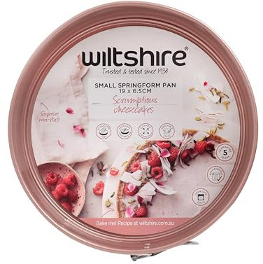 Wiltshire Rose Gold Spring Form Pan Ø19cm, PFOA PTFE Free, Cake Tin, Cake Mould, Baking Pan, Round, Non-Stick with Flat Base, 1900ml