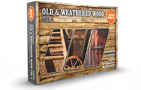 OLD & WEATHERED WOOD VOL1 Acrylic Paint Set 3rd Generation 17mL