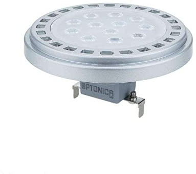 Ampoule LED AR111 G53 - 12W 4500K 30° - Aluminium Argent - Puce Epistar