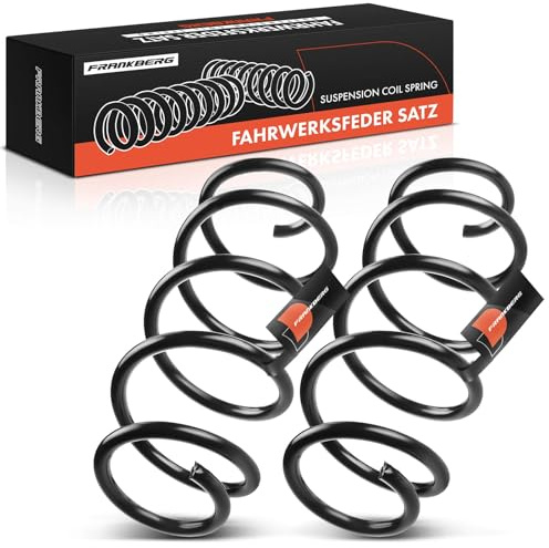 Frankberg 2x Muelles de chasis Muelles de suspensión Compatible con Golf VI 5K1 Golf Plus 521 5M1 Golf V 1K1 Beetle Cabrio 5C7 5C8 Golf VI Variantee AJ5 Replace# 1K0411105AP