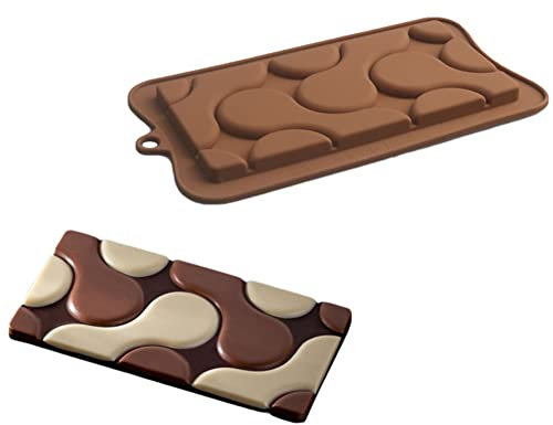 DUBENS Fondant Mat Cake Decor Mould, Embossed Sugarcraft Decor Tool for Chocolate Cupcake Topper Wedding Cake Chocolate Mould, BPA-Free Silicone Moulds (Water Drops)
