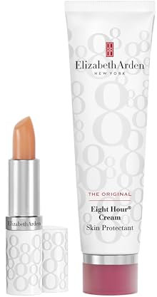 Elizabeth Arden Eight Hour Cream – Feuchtigkeitscreme 50 ml & Eight Hour Cream – Lip Protectant Stick, intensive Lippenpflege, Lipbalm für geschmeidige Lippen, Lippenstift mit LSF 15