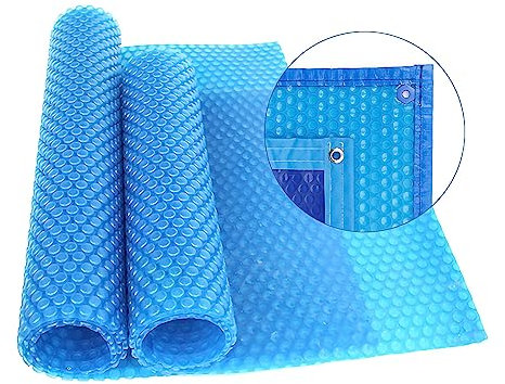 GONCBKVN Pool-Solarabdeckung für rechteckige, in den Boden eingelassene Pools, Blaue Schwimmbadabdeckung (Size : 4m x 8m/13ftx26ft)