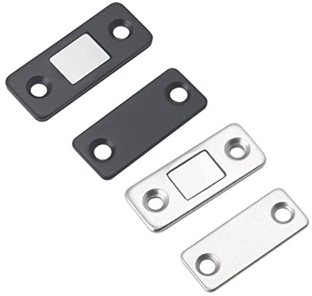 NUOBESTY 4piezas Cierrapuertas Magnético Para Puertas De Armario y Gabinetes Pestillo Magnético Para Puerta Corredera Para Cierre Seguro De Cocina y Baño