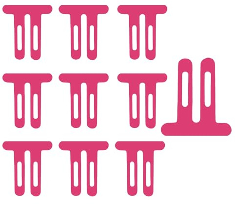 KLINNA PreCut Lot de 10 bandes de kinésiologie pour douleurs au genou – Lot de 10 bandes physiques imperméables et élastiques pour genoux professionnelles prédécoupées comme patch musculaire (rose)