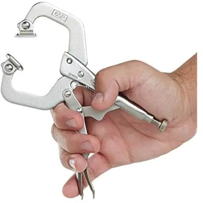 Clamps Quick Grip， Fix Plier Pincer Tong Tenon Locator C Clamp Vise Lock Jaw Alloy Steel Hand Tool Weld Clip