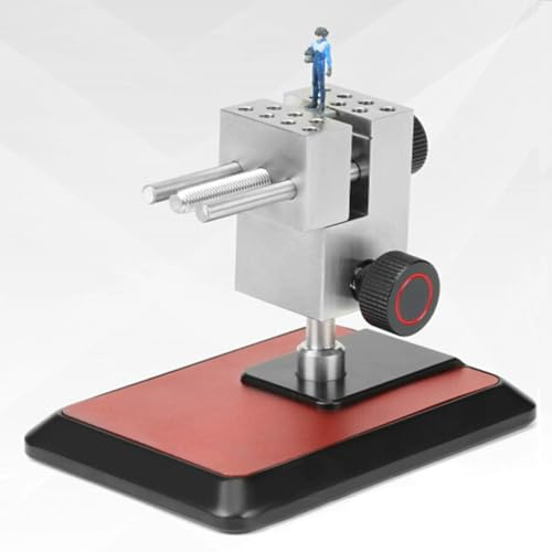Mini morsa per hobby, morsa direzionale da tavolo per modellisti, morsa regolabile in lega di alluminio CNC con 8 perni da banco per progetti fai da te e lavori di gioielli