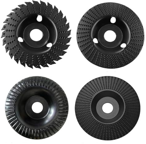 Frässcheibe für Winkelschleifer Holz 115/125mm Winkelschleifer Mit 7/8 Zoll(22 mm) Holz Schleifscheibe Schleifscheiben zum Formen, SchleifenundSchneiden