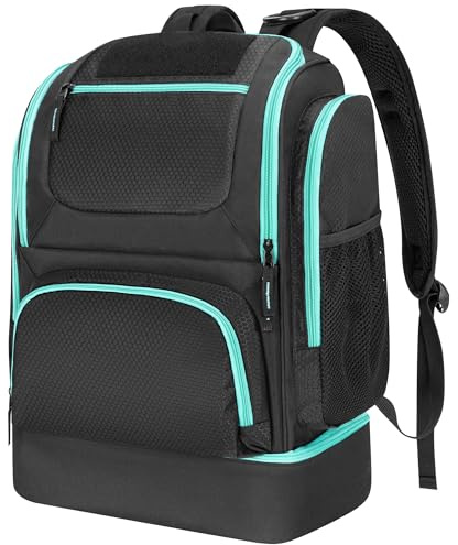 GOBUROS Schwimmtasche für Schwimmer mit Schuhfach, Schwimm Rucksack | Schwimmtasche mit mehreren Fächern zur Organisation der Schwimmausrüstung